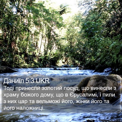 Даниїл 5:3 UKR Bible Verse Image