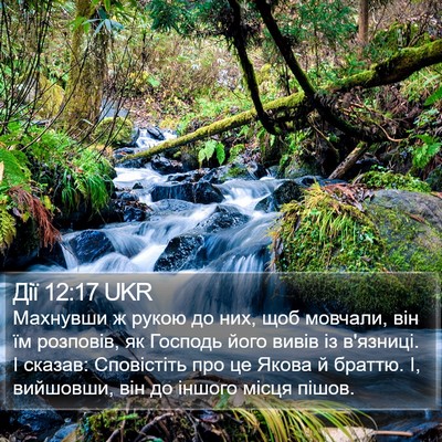 Дії 12:17 UKR Bible Verse Image