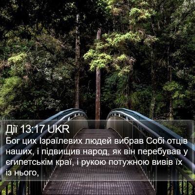 Дії 13:17 UKR Bible Verse Image