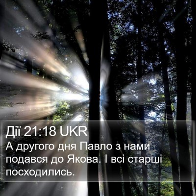 Дії 21:18 UKR Bible Verse Image