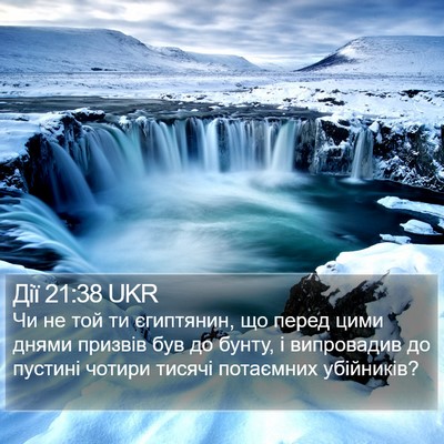 Дії 21:38 UKR Bible Verse Image
