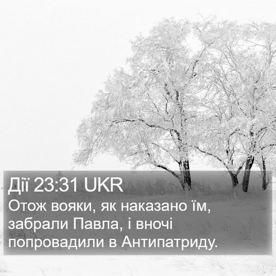 Дії 23:31 UKR Bible Verse Image