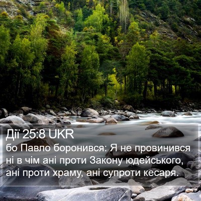 Дії 25:8 UKR Bible Verse Image