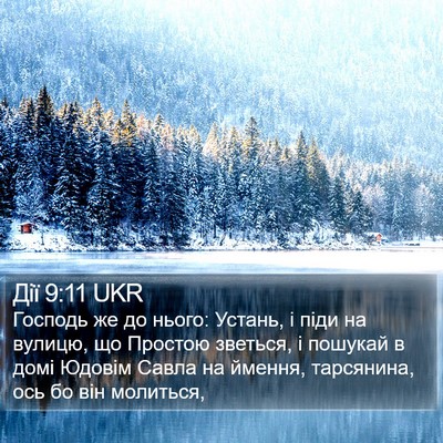 Дії 9:11 UKR Bible Verse Image