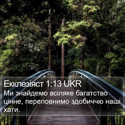 Екклезіяст 1:13 UKR Bible Verse Image