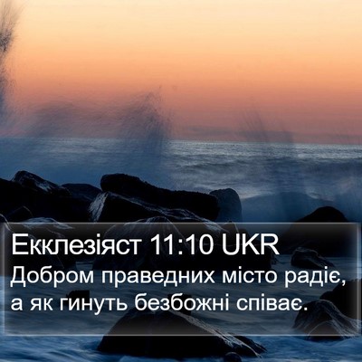 Екклезіяст 11:10 UKR Bible Verse Image