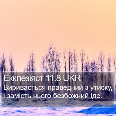 Екклезіяст 11:8 UKR Bible Verse Image