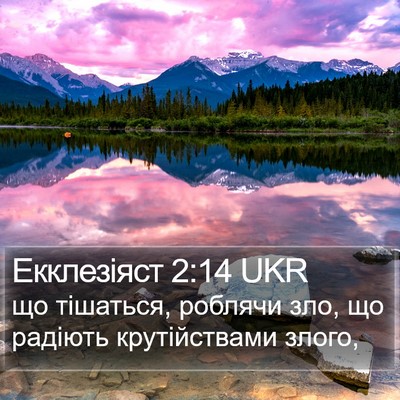 Екклезіяст 2:14 UKR Bible Verse Image