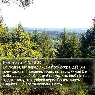 Екклезіяст 2:26 UKR Bible Verse Image