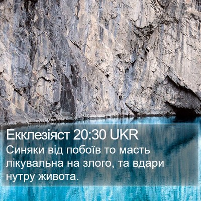 Екклезіяст 20:30 UKR Bible Verse Image