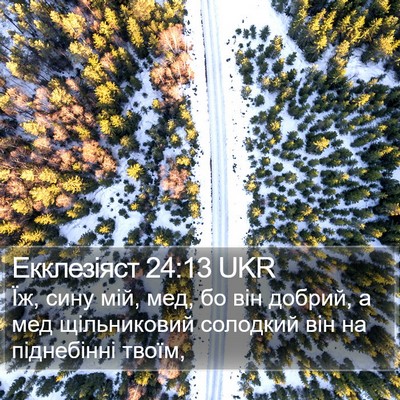 Екклезіяст 24:13 UKR Bible Verse Image