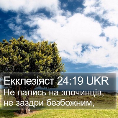 Екклезіяст 24:19 UKR Bible Verse Image
