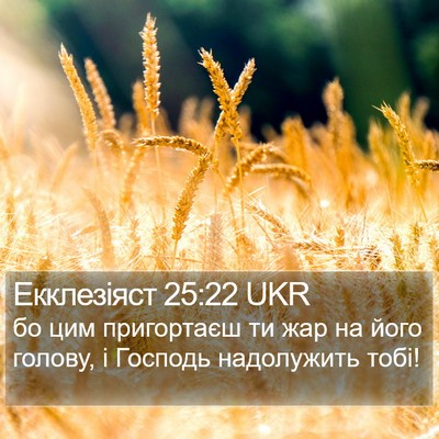 Екклезіяст 25:22 UKR Bible Verse Image