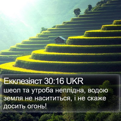 Екклезіяст 30:16 UKR Bible Verse Image