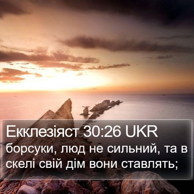 Екклезіяст 30:26 UKR Bible Verse Image
