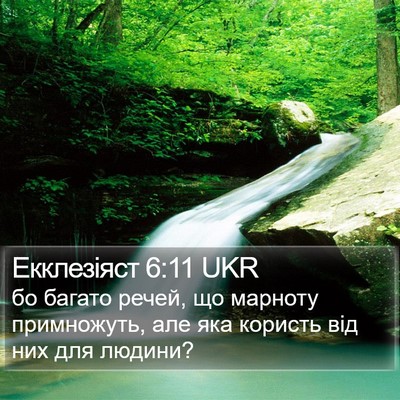 Екклезіяст 6:11 UKR Bible Verse Image