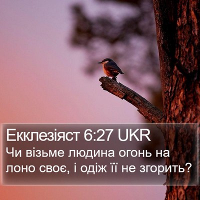 Екклезіяст 6:27 UKR Bible Verse Image