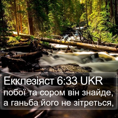 Екклезіяст 6:33 UKR Bible Verse Image