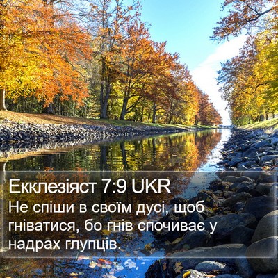 Екклезіяст 7:9 UKR Bible Verse Image