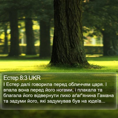 Естер 8:3 UKR Bible Verse Image