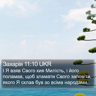 Захарія 11:10 UKR Bible Verse Image