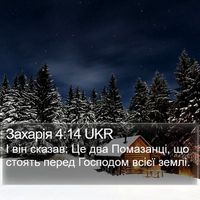 Захарія 4:14 UKR Bible Verse Image