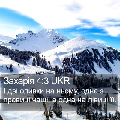 Захарія 4:3 UKR Bible Verse Image