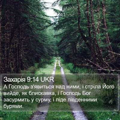 Захарія 9:14 UKR Bible Verse Image