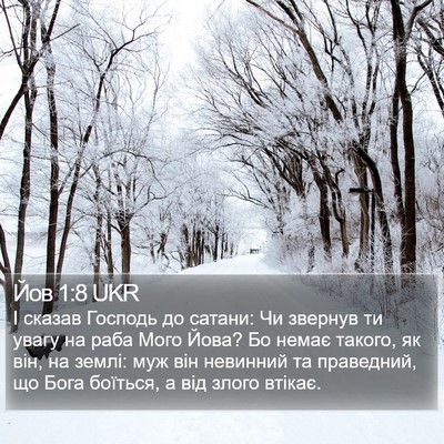 Йов 1:8 UKR Bible Verse Image