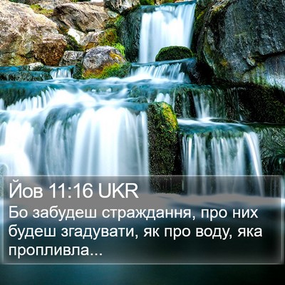 Йов 11:16 UKR Bible Verse Image