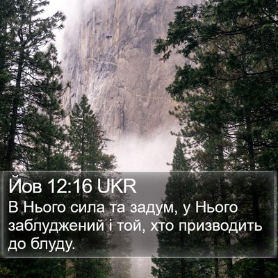 Йов 12:16 UKR Bible Verse Image
