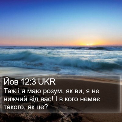 Йов 12:3 UKR Bible Verse Image
