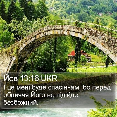 Йов 13:16 UKR Bible Verse Image