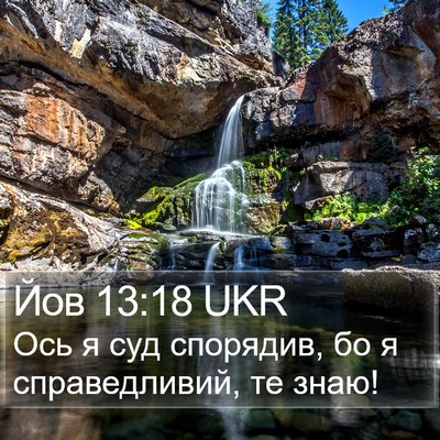 Йов 13:18 UKR Bible Verse Image