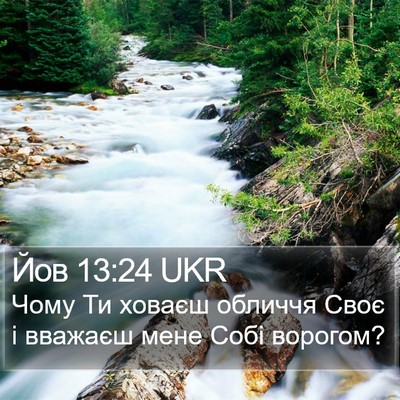 Йов 13:24 UKR Bible Verse Image