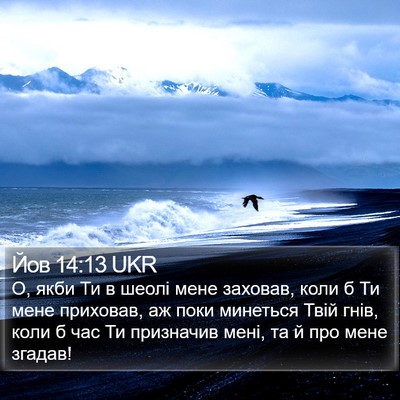 Йов 14:13 UKR Bible Verse Image