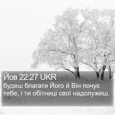 Йов 22:27 UKR Bible Verse Image