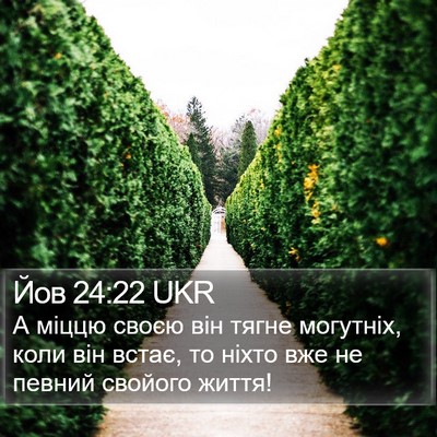 Йов 24:22 UKR Bible Verse Image