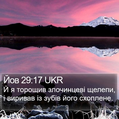 Йов 29:17 UKR Bible Verse Image