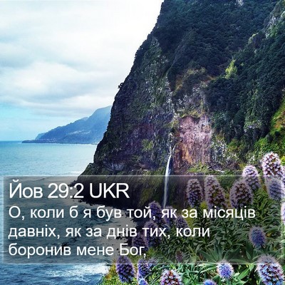 Йов 29:2 UKR Bible Verse Image