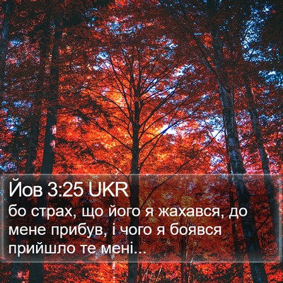 Йов 3:25 UKR Bible Verse Image