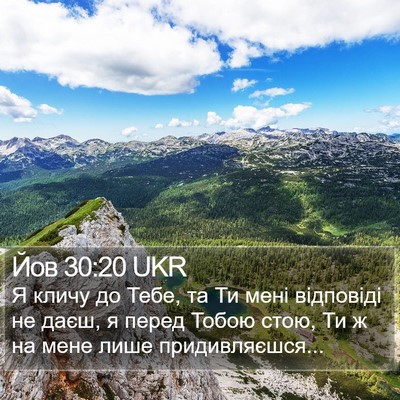 Йов 30:20 UKR Bible Verse Image