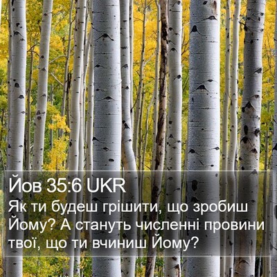 Йов 35:6 UKR Bible Verse Image