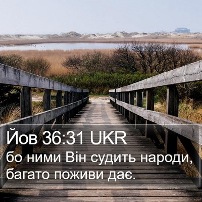 Йов 36:31 UKR Bible Verse Image