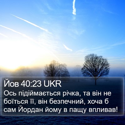Йов 40:23 UKR Bible Verse Image