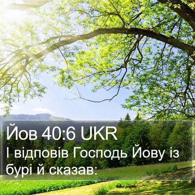 Йов 40:6 UKR Bible Verse Image