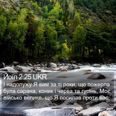 Йоїл 2:25 UKR Bible Verse Image