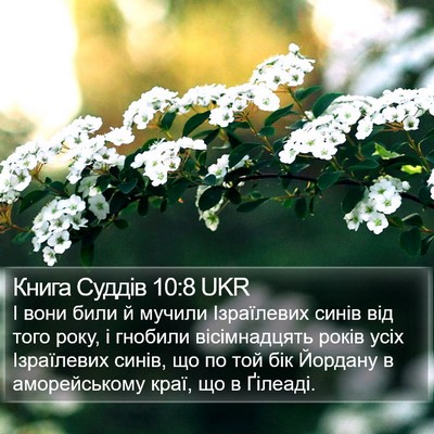 Книга Суддів 10:8 UKR Bible Verse Image