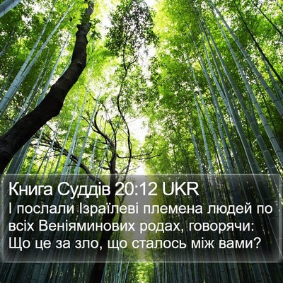 Книга Суддів 20:12 UKR Bible Verse Image