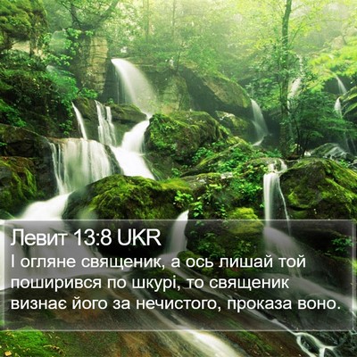 Левит 13:8 UKR Bible Verse Image